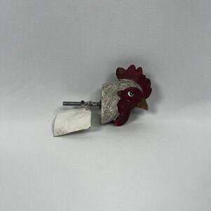 New Polyresin Rooster Chicken Head Handle Dresser Cabinet Door‎ Drawer Pull Knob